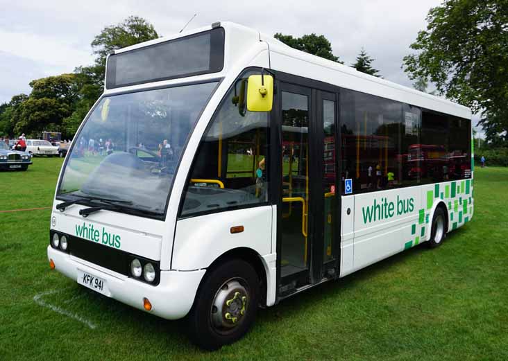 White Bus Optare Solo 68
